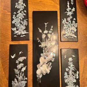 Black and Silver Botanical Wall Art Set